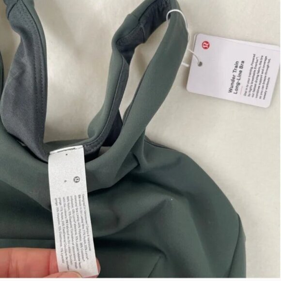 Lululemon Long-Line Bra Smoked Spruce Size 4 NWT - Picture 6 of 11